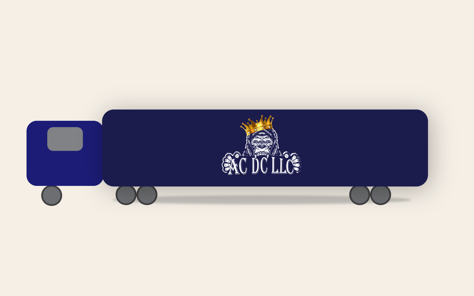 AC DC logo applied on truck and uniform mockups